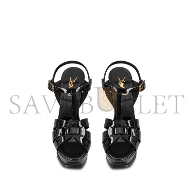YSL TRIBUTE PLATFORM SANDALS IN PATENT LEATHER 315487AAAOW1000